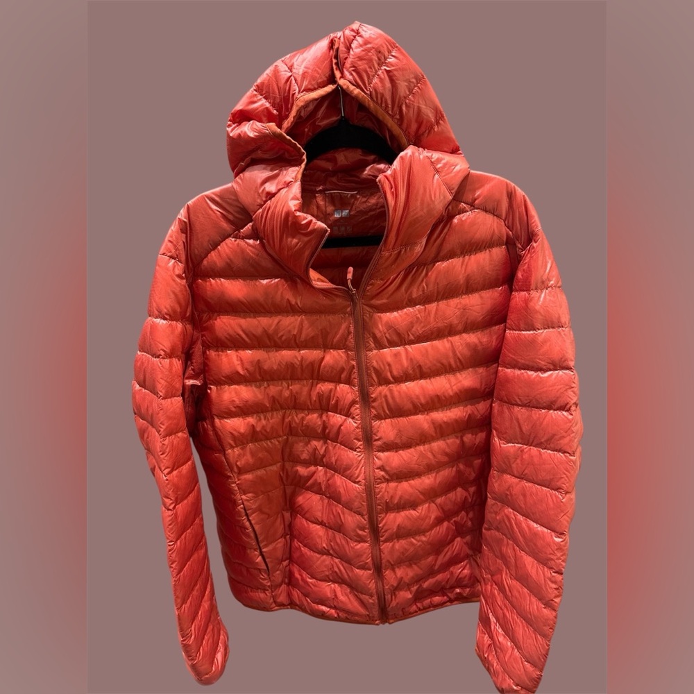 Uniqlo Men’s Vibrant Orange Puffer Jacket